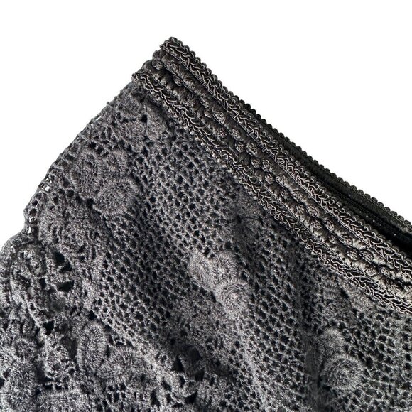 FIRE LOS ANGELES BOHEMIAN STYLE CROCHET SHORT SHORTS IN BLACK SZ S 100% COTTON - Picture 8 of 16